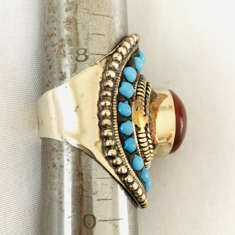Handmade Himalayan jewelry ring - Picture 7 of 7